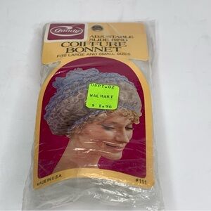 Goody’s Adjustable Slide Ring White Lace Coiffure Bonnet Vintage 1973 Walmart